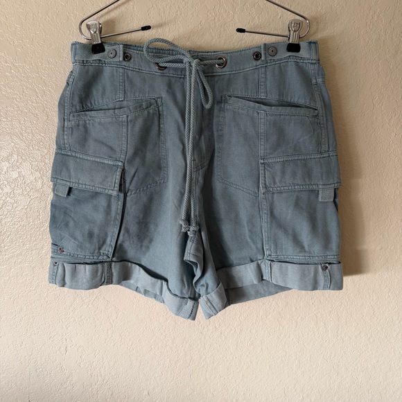 New Free People Frankie Washed Cargo Shorts size M - Picture 2 of 13